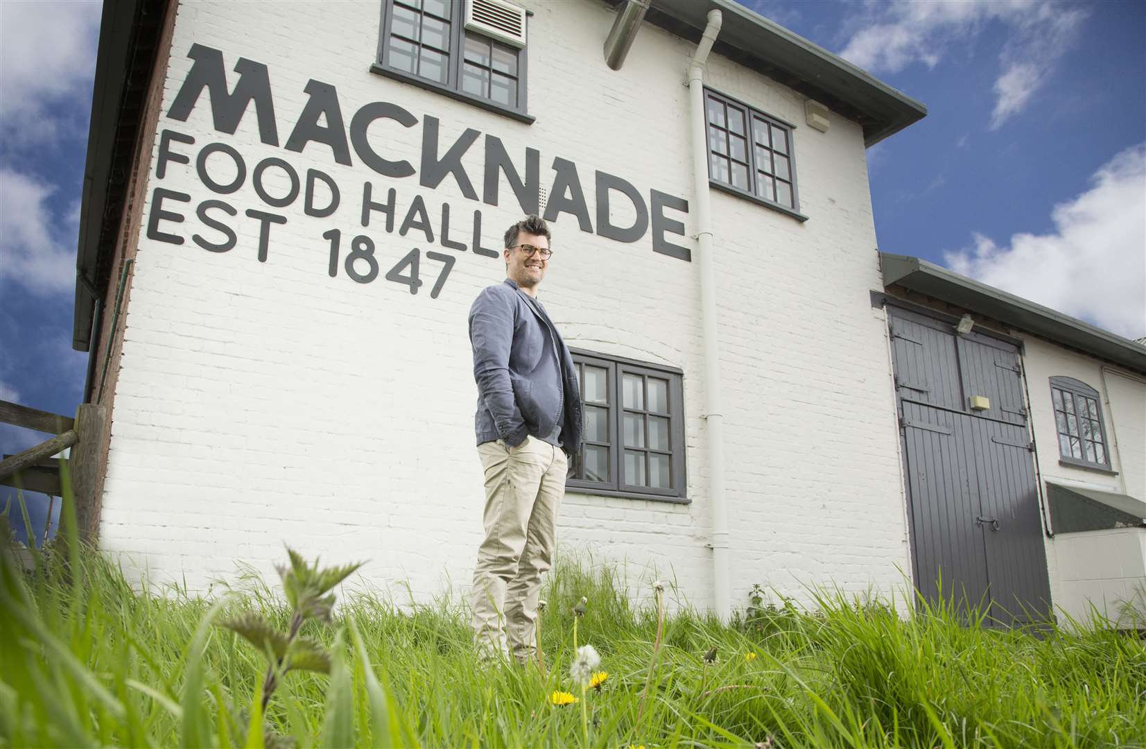 Managing director Stefano Cuomo outside Macknade Food Hall in Faversham