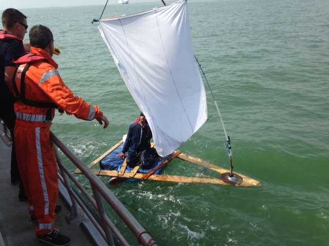 The suspected immigrant attempting to sail to Dover