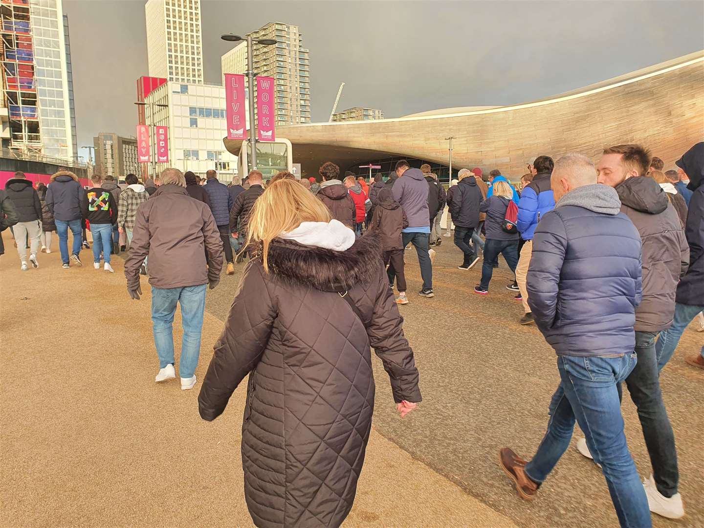 The result left West Ham fans heading home in fine voice