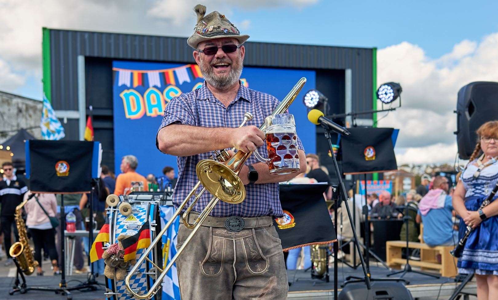 The festival often features Oompah bands who play traditional German songs. Picture: Folkestone Harbour