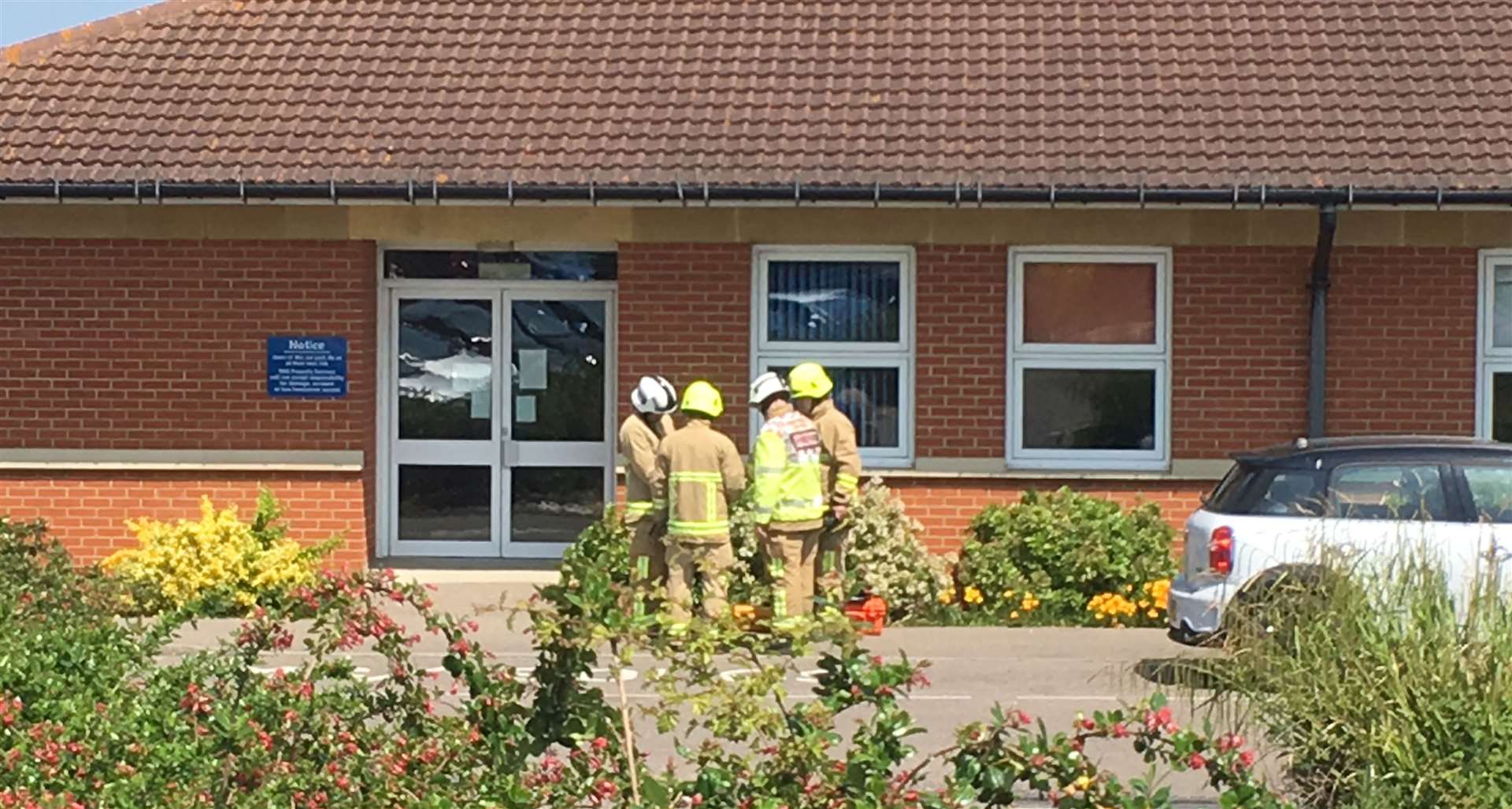 Sheppey Community Hospital in Minster was put on lockdown