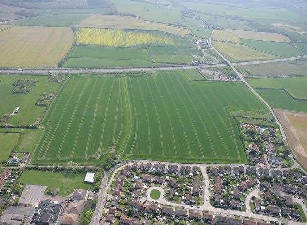 The 53-acre plot of land is located between Greenhill Road, Thornden Wood Road and the Thanet Way