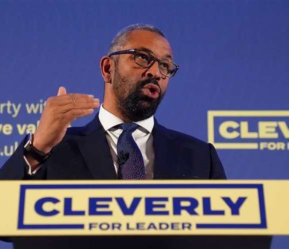 James Cleverly is also vying for Tory party leadership. Picture: James Manning/PA