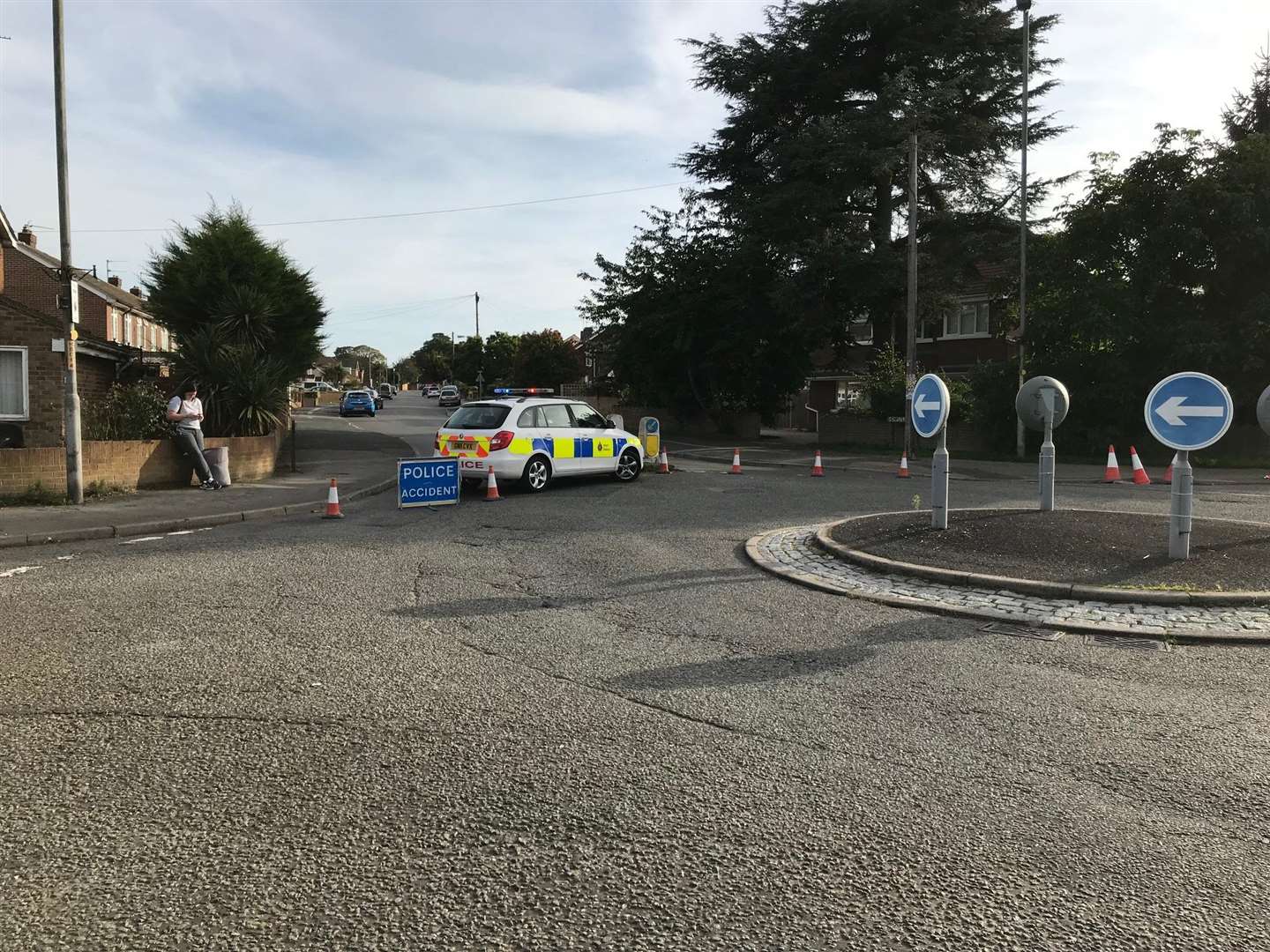 Officers have closed Hempstead Road