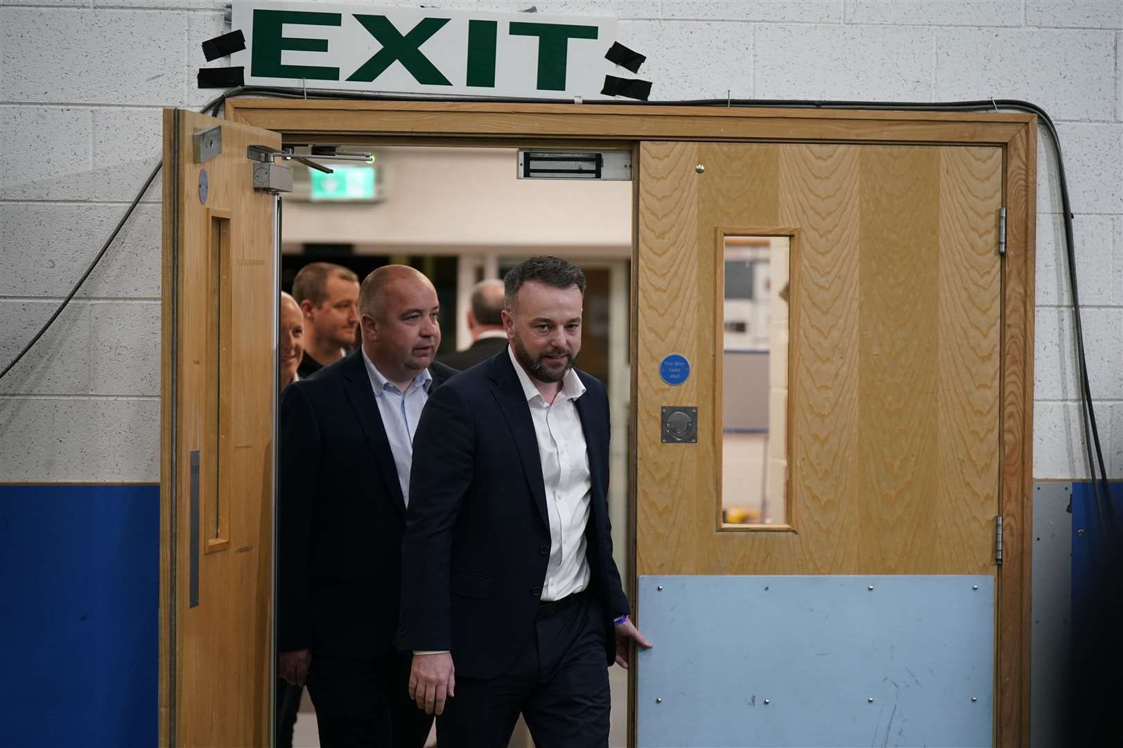 SDLP Leader Colum Eastwood at a count centre at the 2024 General Election (Niall Carson/PA)