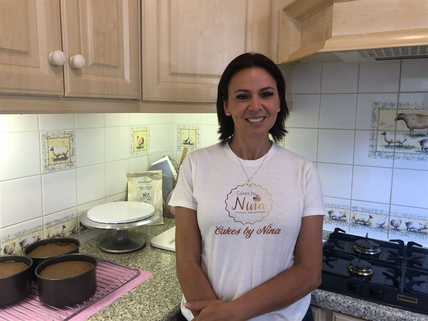 Nina has her own cake making business run out of her home in Gravesend