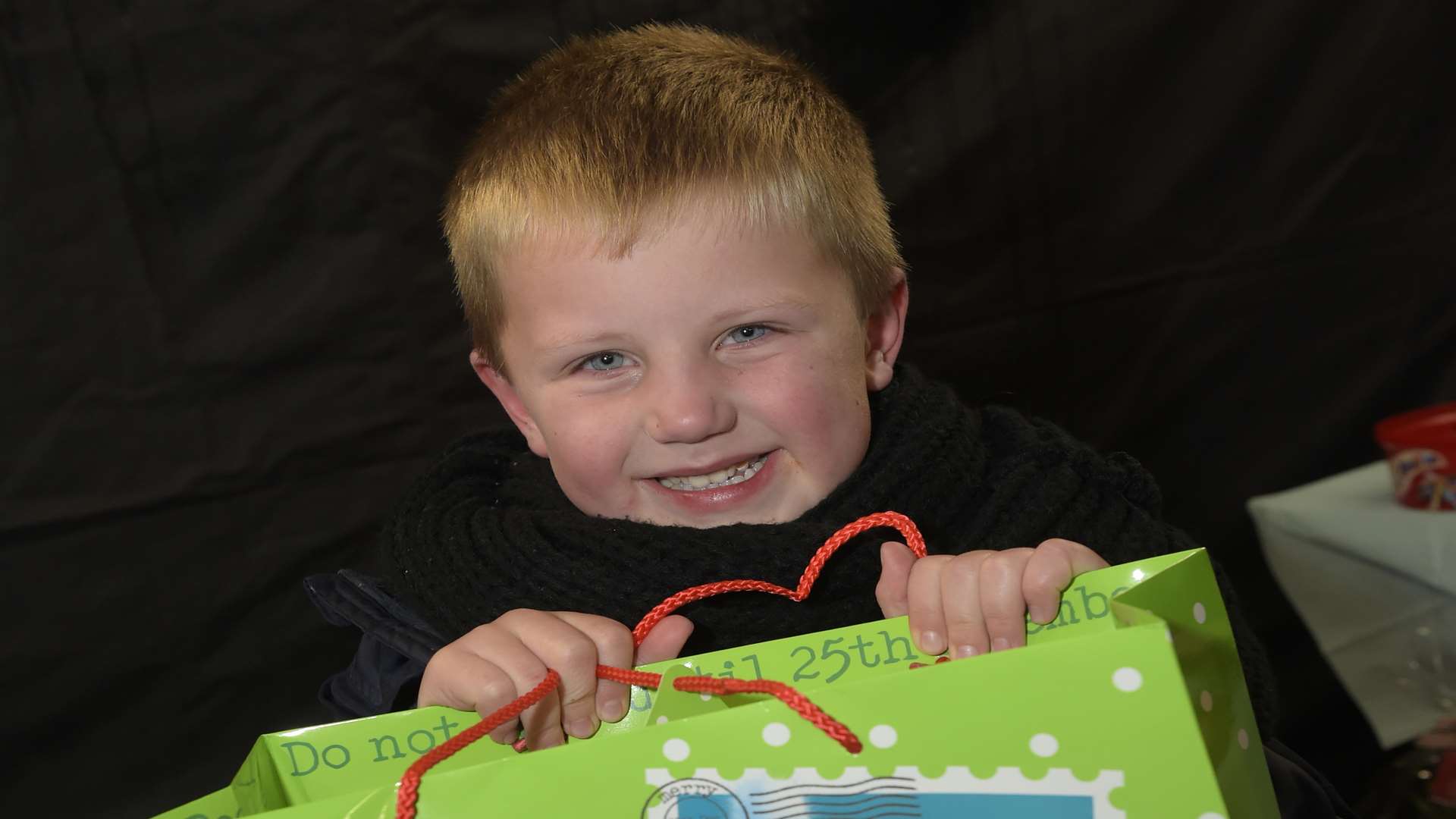 Westwood Cross, Broadstairs. Christmas lights switch on. Archie Thompson aged six who turned the lights on.