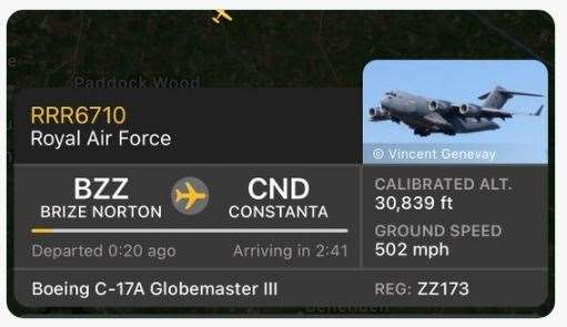 Flight plan for the C17