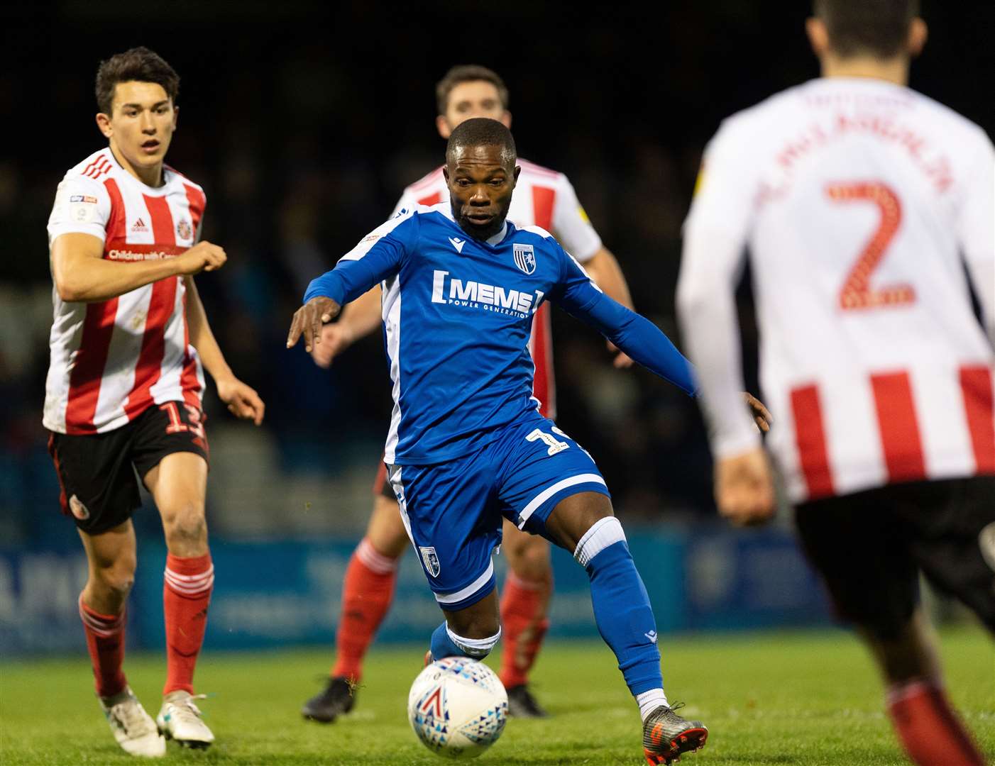 Mark Marshall in control of the ball against Sunderland Picture: Ady Kerry