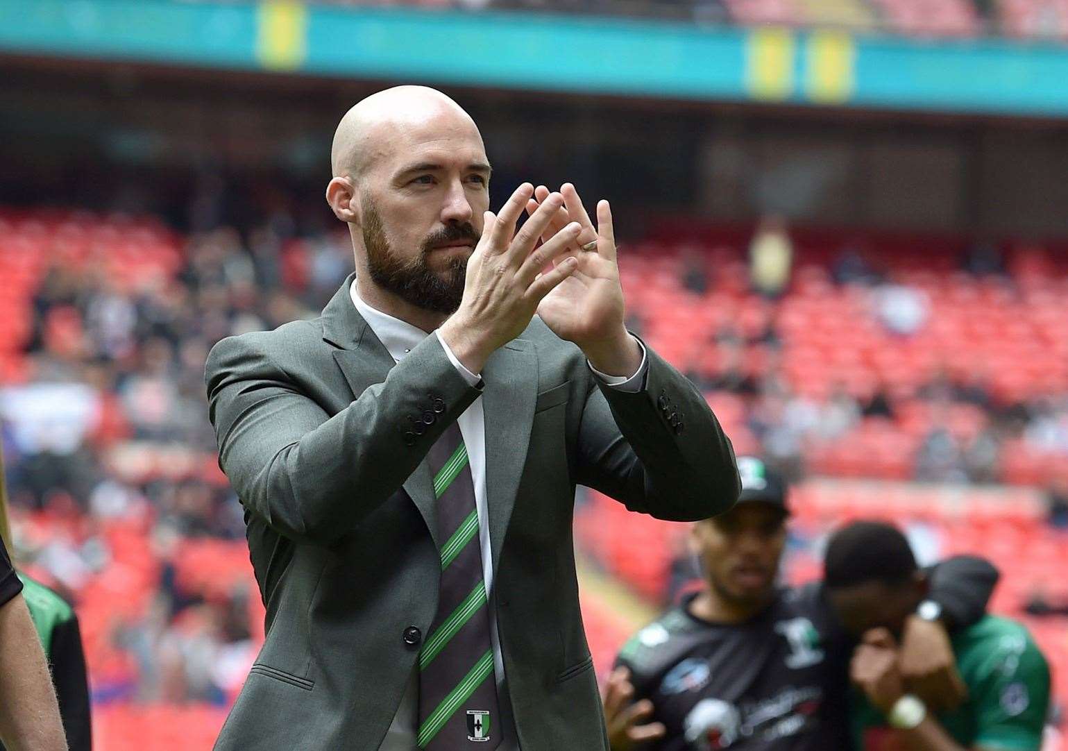 Kevin Watson led his previous team Cray Valley to Wembley Picture: Keith Gillard