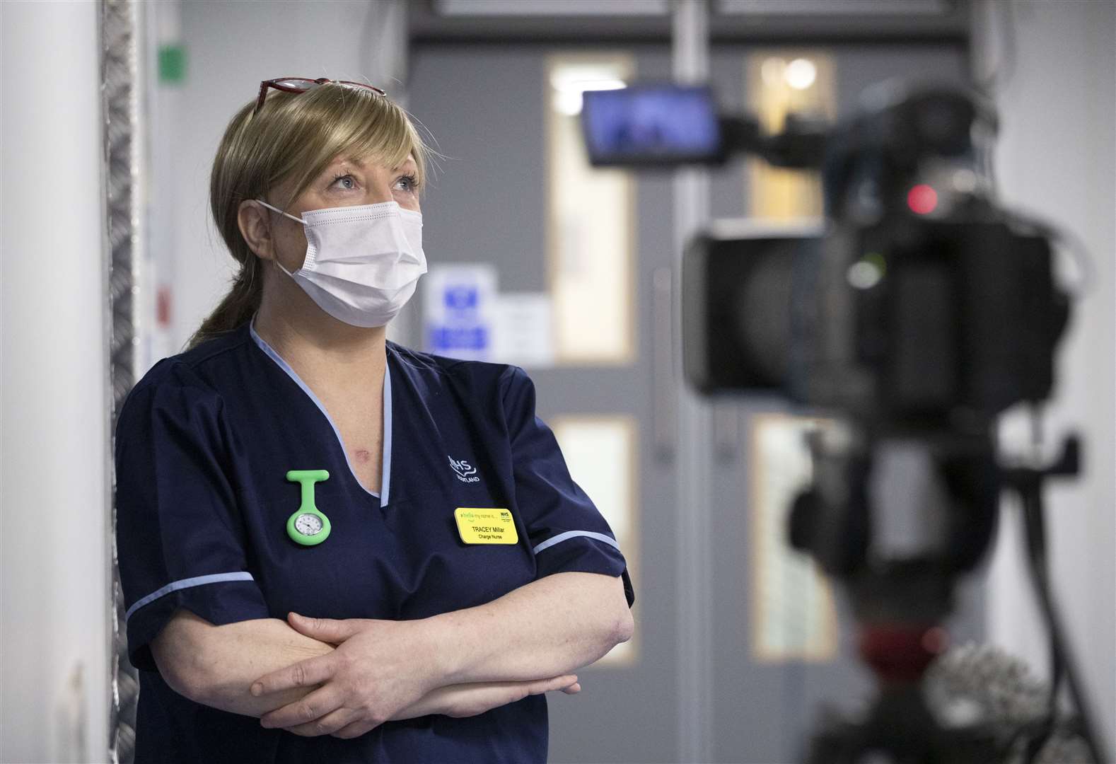 Charge nurse Tracey Millar in the emergency department (Jane Barlow/PA)