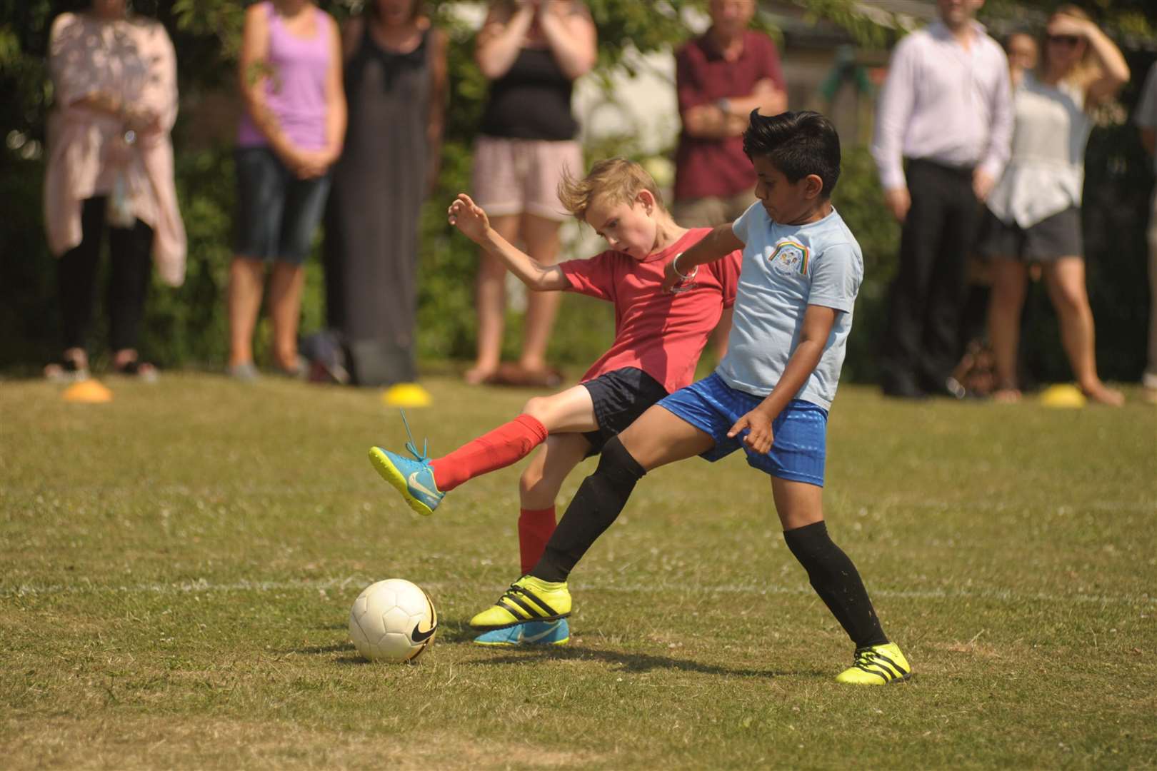 The Pilgrims School, Warwick Crescent, Borstal..World Cup Day...Picture: Steve Crispe. (2924049)