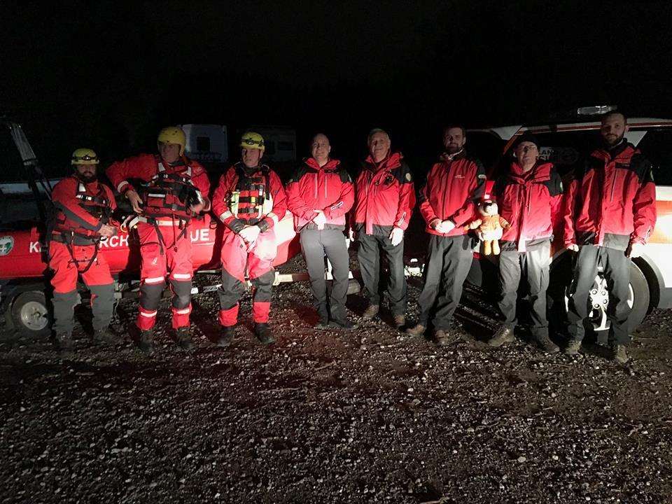 Search and Rescue crew members during the rescue last night. Picture: Kent Search & Rescue (6270369)