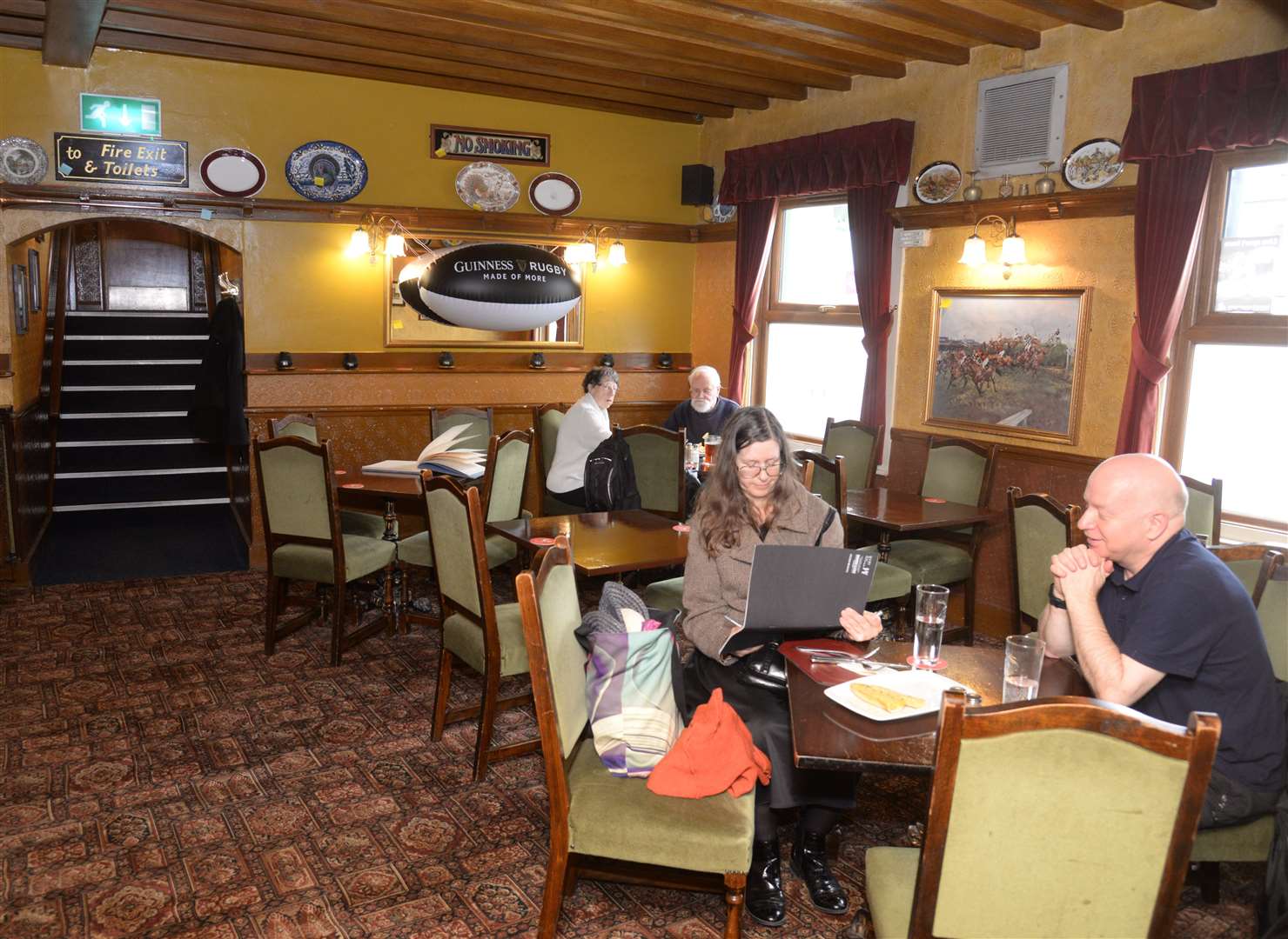 Happier time - inside the Wheatsheaf in days gone by