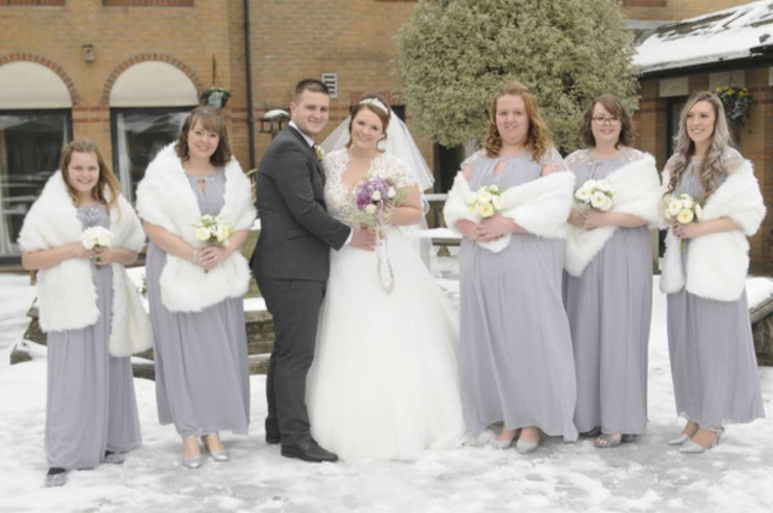 Laura and Jesse married instead at Bridgewood Manor Hotel