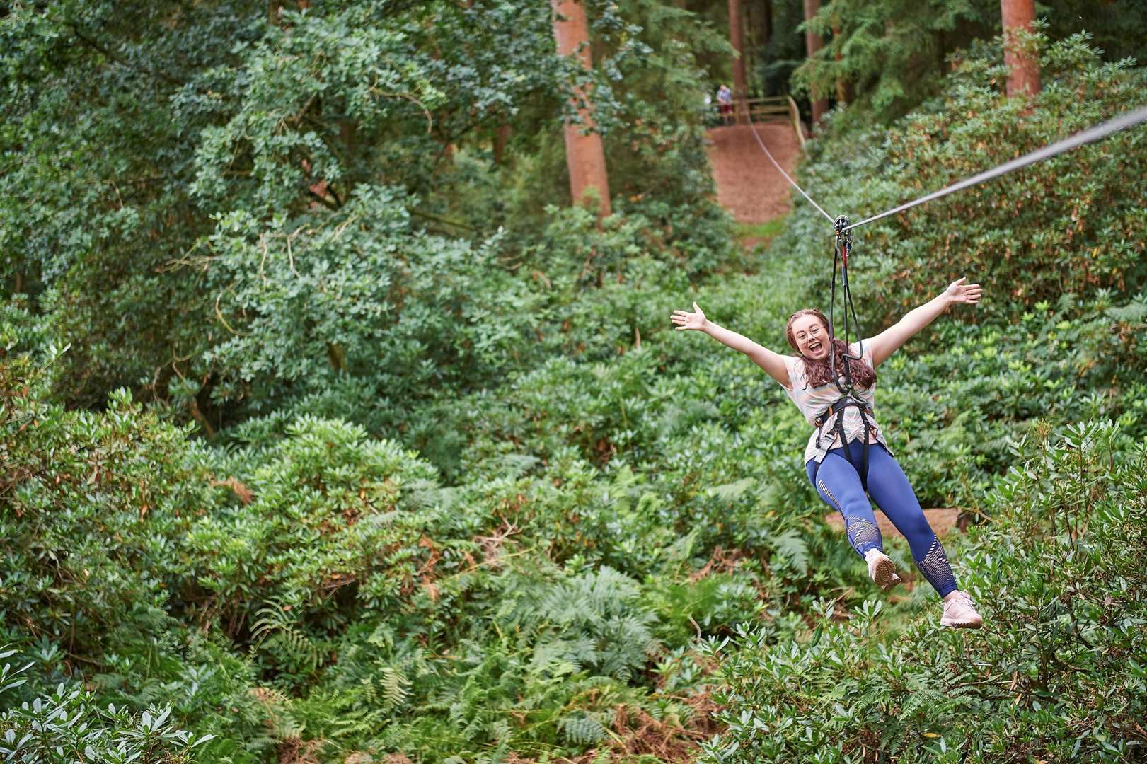 Go Ape at Leeds Castle has a 250m zip wire