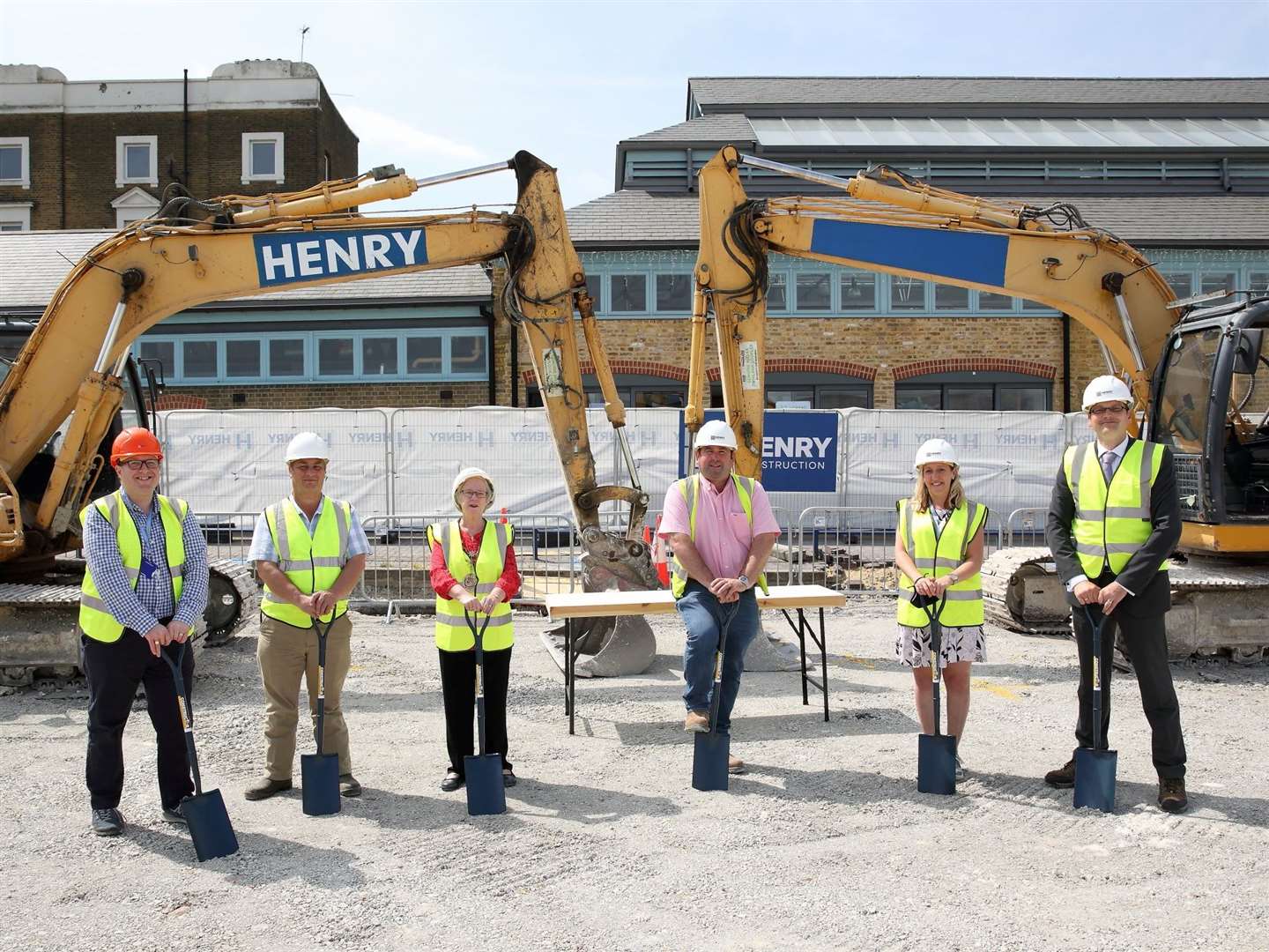 The ground-breaking ceremony in 2021. Picture: Gravesham Borough Council