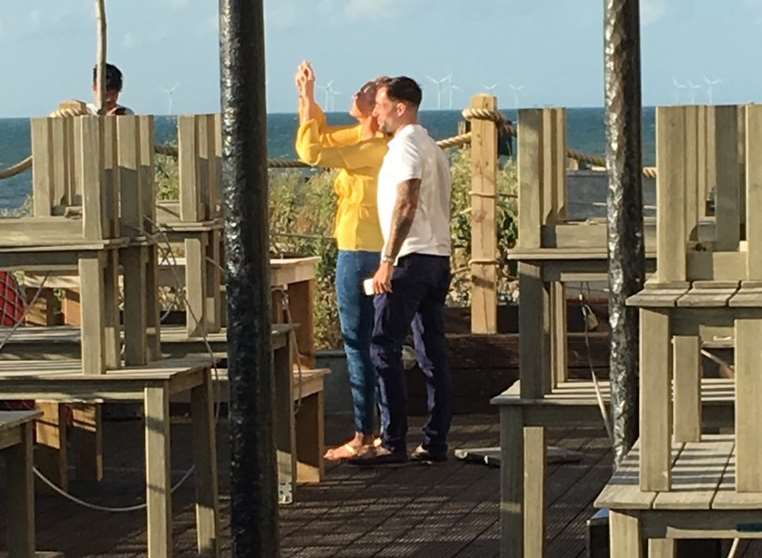 The couple at the Whitstable Oyster Company restaurant