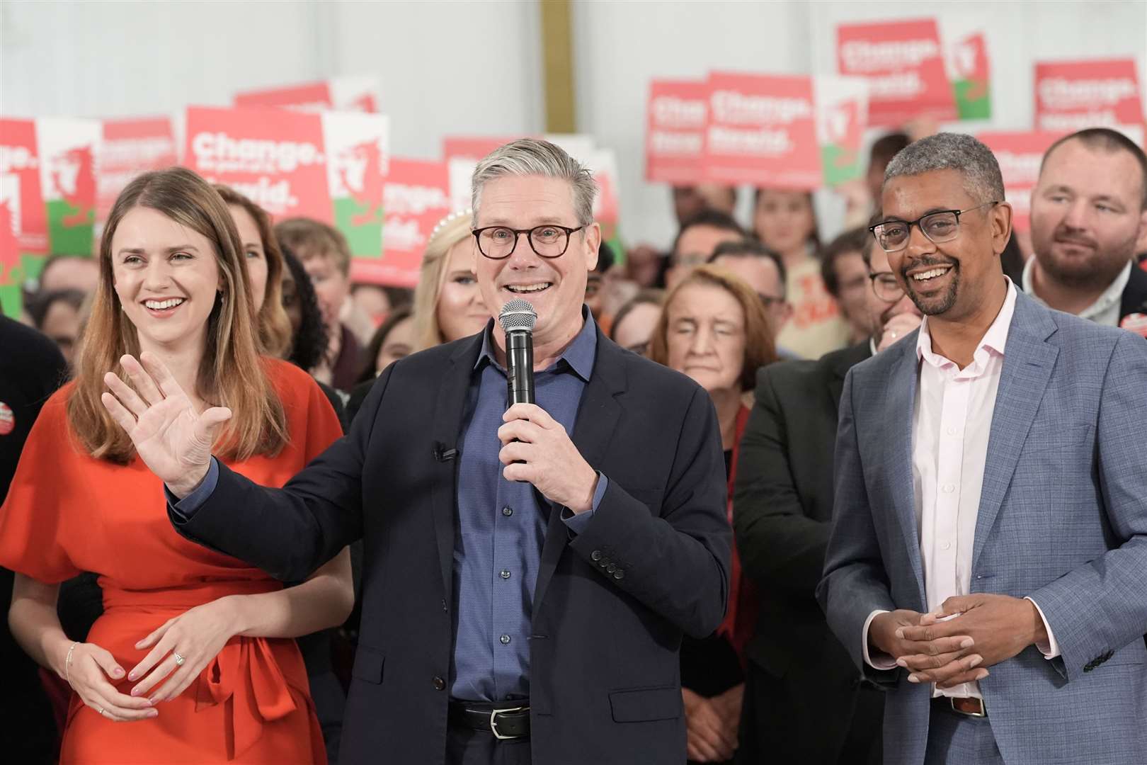 Sir Keir was later buoyed by receiving the backing of The Sun at the General Election (Stefan Rousseau/PA)