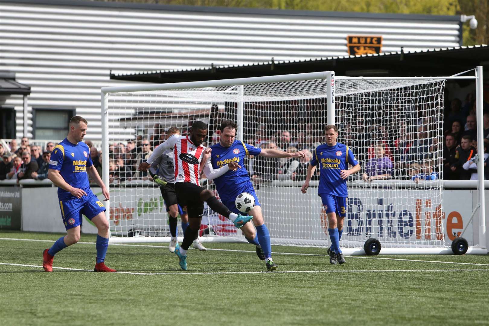 Kent FA Senior Trophy Final. Sheppey United versus Hollands & Blair Picture: PSP Images