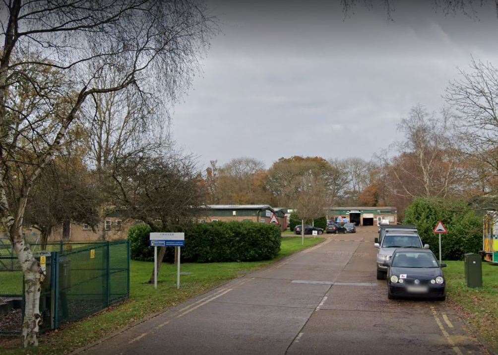Hopkins committed the offence at Chaucer Business Park, in Kemsing, near Sevenoaks last year. Photo: Google