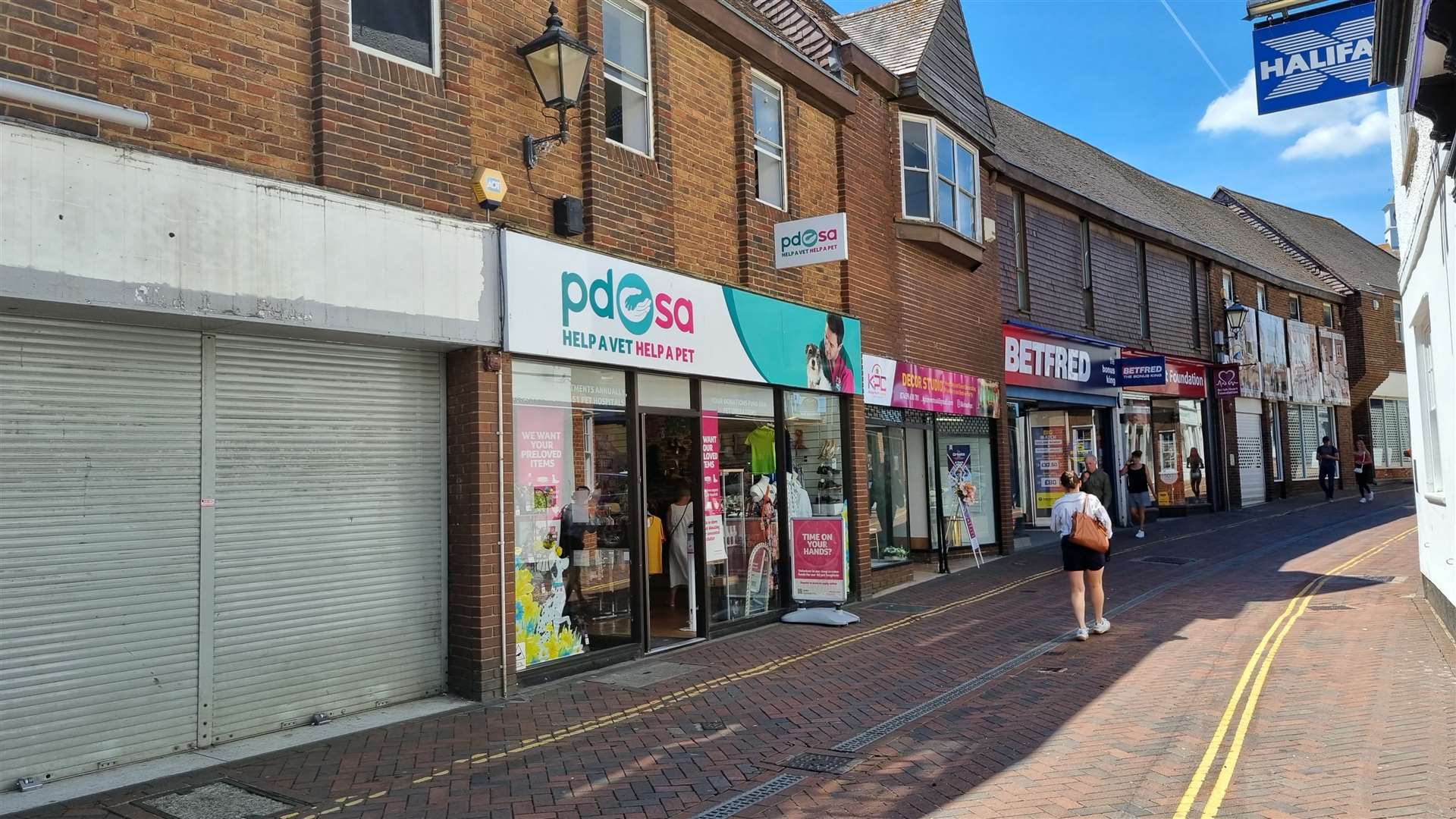 This row of shops in New Rents will be knocked down to make way for the hotel scheme