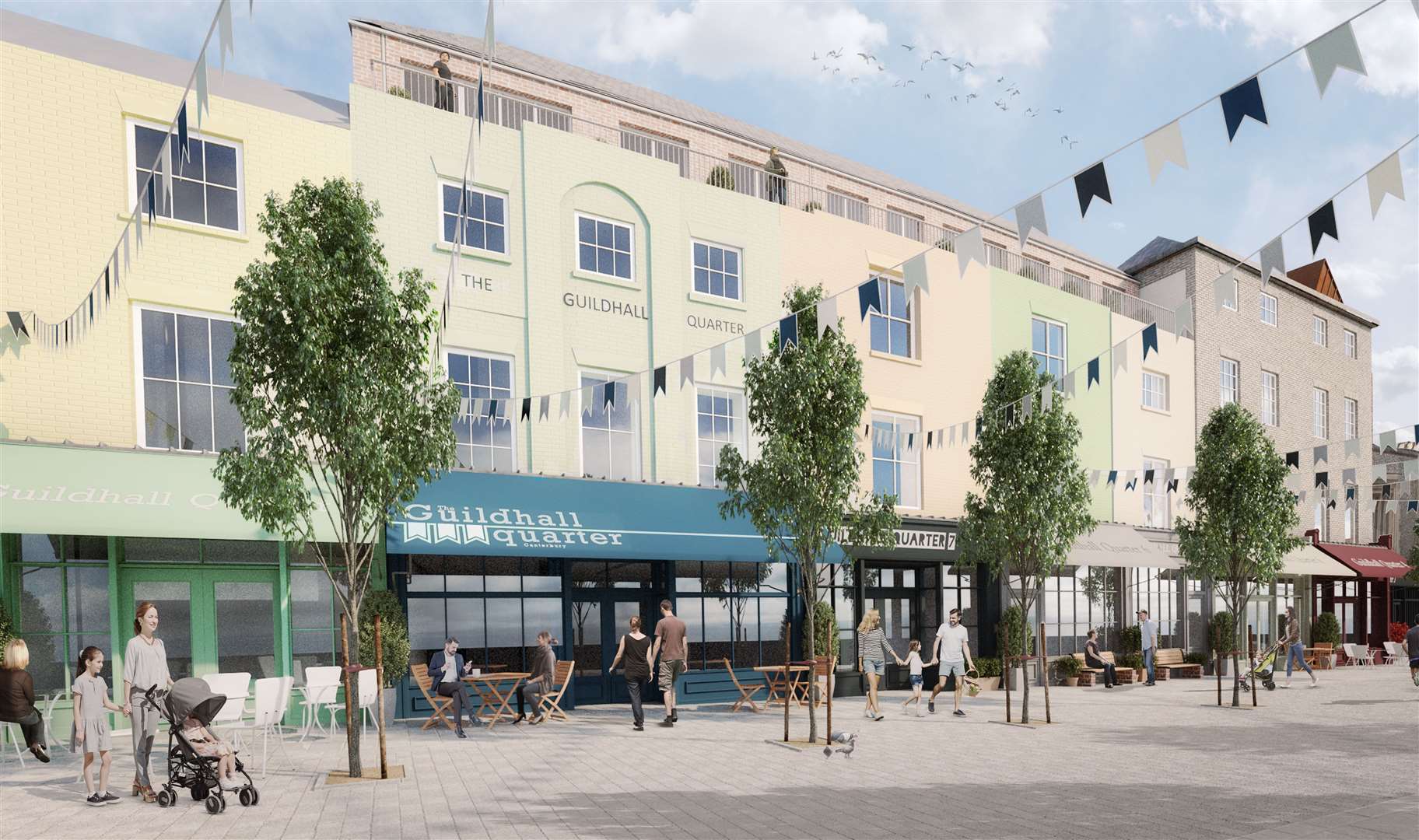 The vision for the former Debenhams site in Guildhall Street, Canterbury