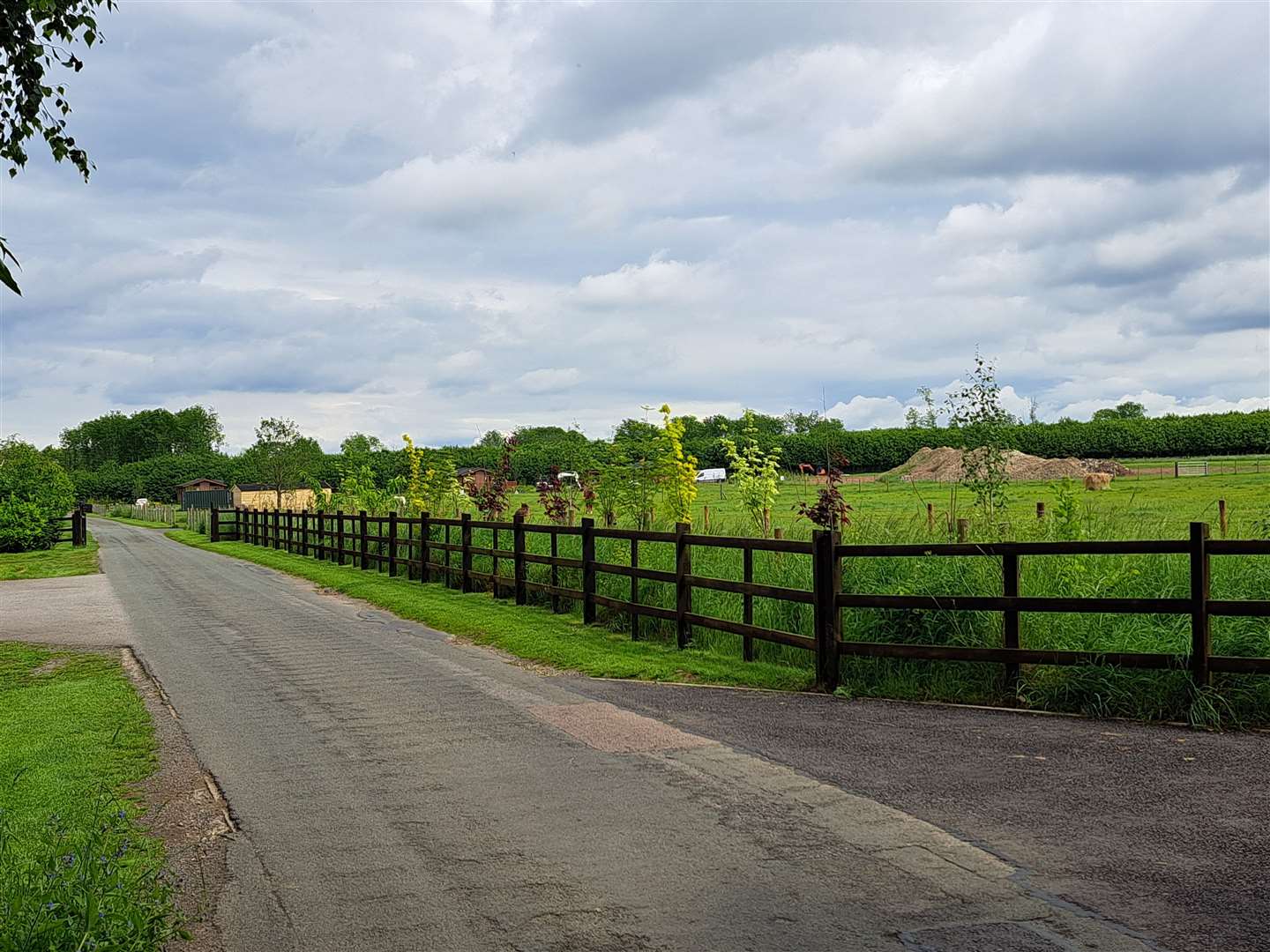 The Hillberry Holiday Park is now being extended to the right-hand side (south) of this site access road