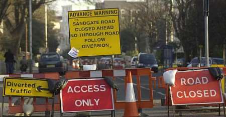 This section of road has been closed for weeks with little sign of activity. Picture: MATT MCARDLE