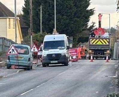 A2 Keycol Hill in Bobbing is closed in both directions. Picture: Jamie Mackenzie