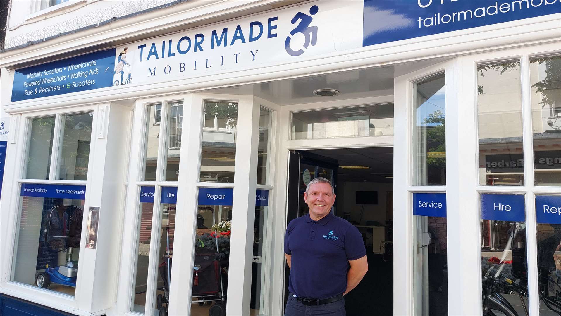 Darren Hume, owner of Tailor Made Mobility