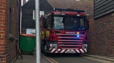 A fire engine was sent to the scene in East Street, Folkestone. Picture: Ben Funnell (3128267)