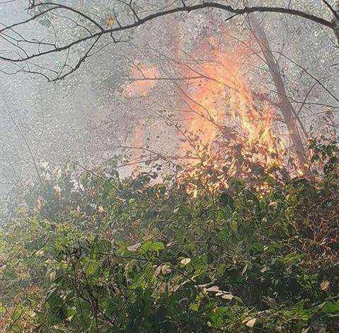 Fire in Chapman Way, East Malling