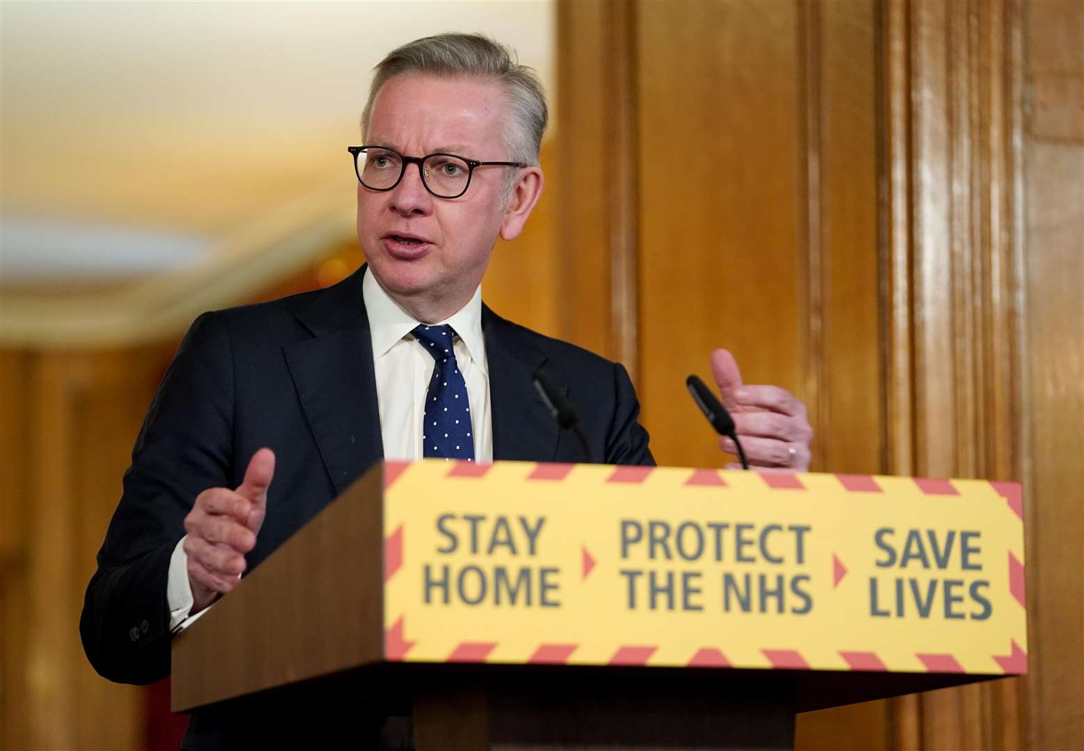 Michael Gove said the lockdown measures are under constant review (Number 10 handout/PA)
