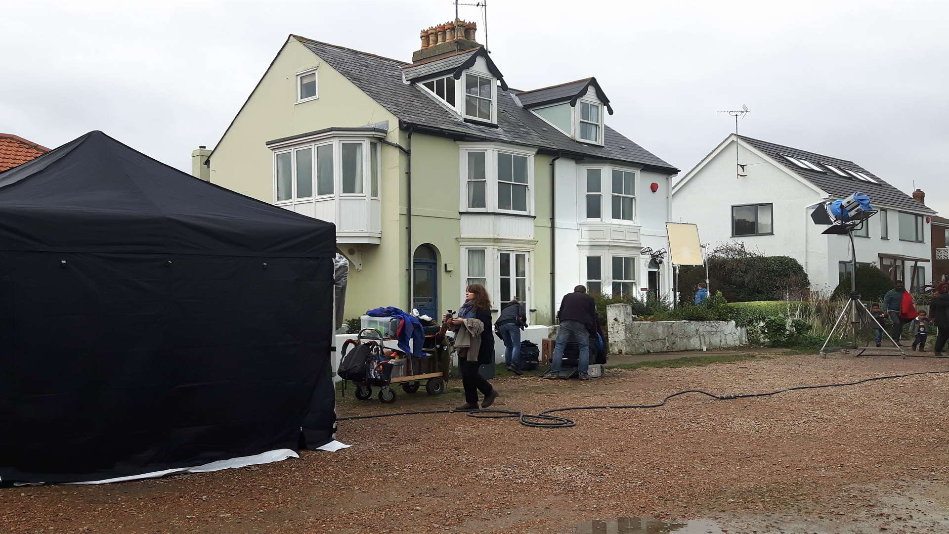 The crew in Wellington Parade, Kingsdown