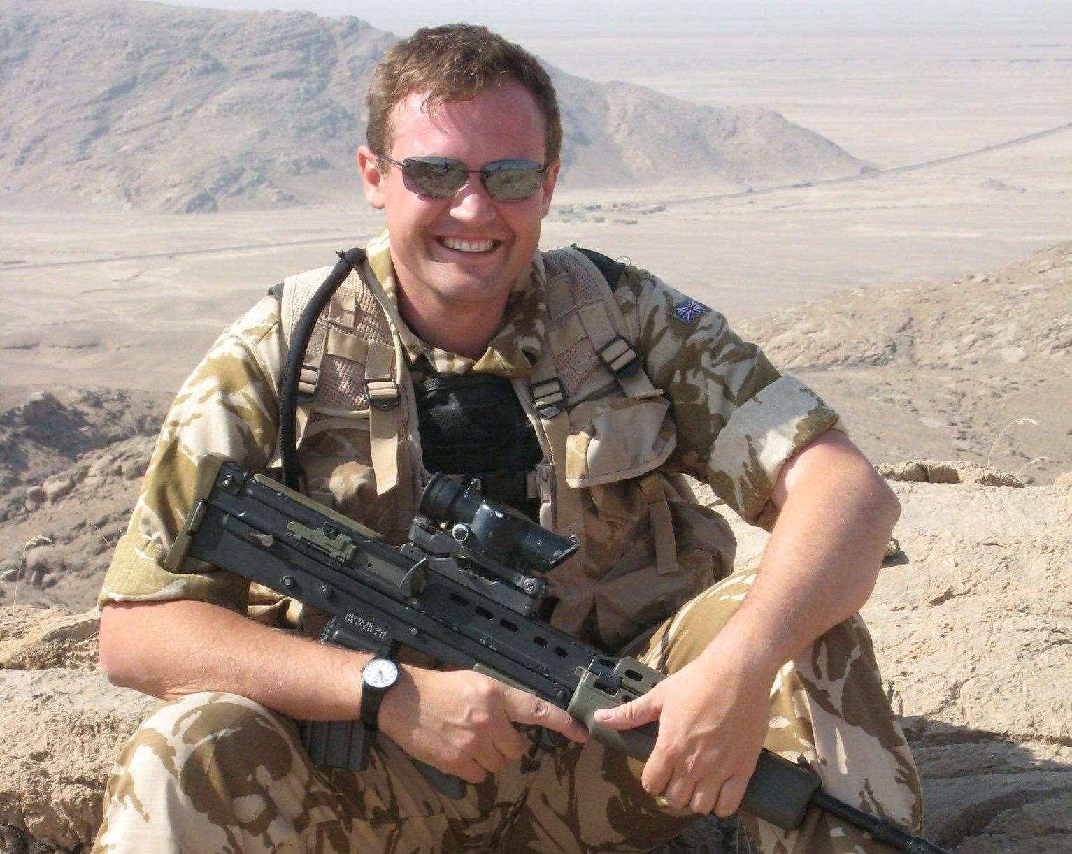 Tom Tugendhat during his time serving with the Royal Marines as an intelligence officer