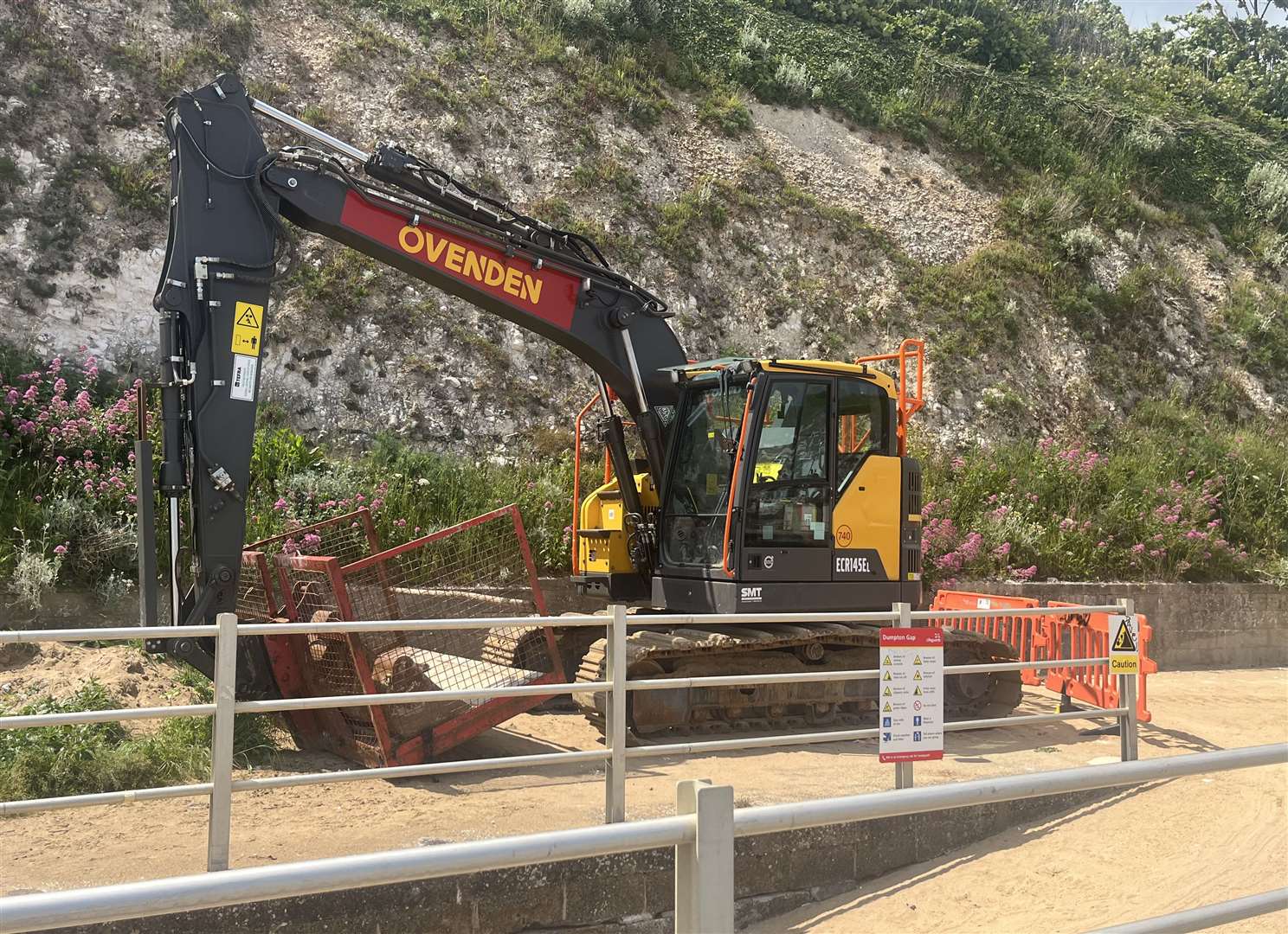 The works at Dumpton Gap in Broadstairs are a part of a wider scheme announced by the Thanet District Council cabinet last year