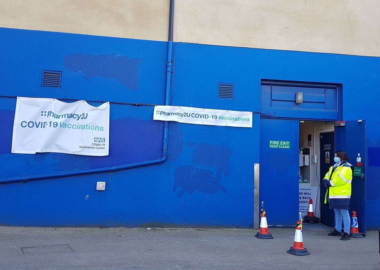 The vaccine hub at Canterbury's Odeon cinema