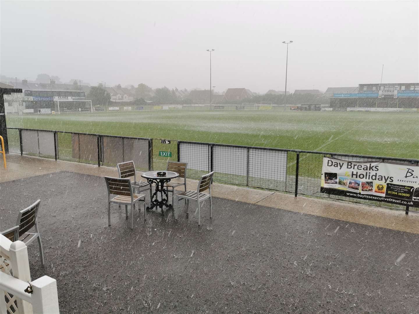 Deal Town's opening game of the season against Chatham was washed out at half-time