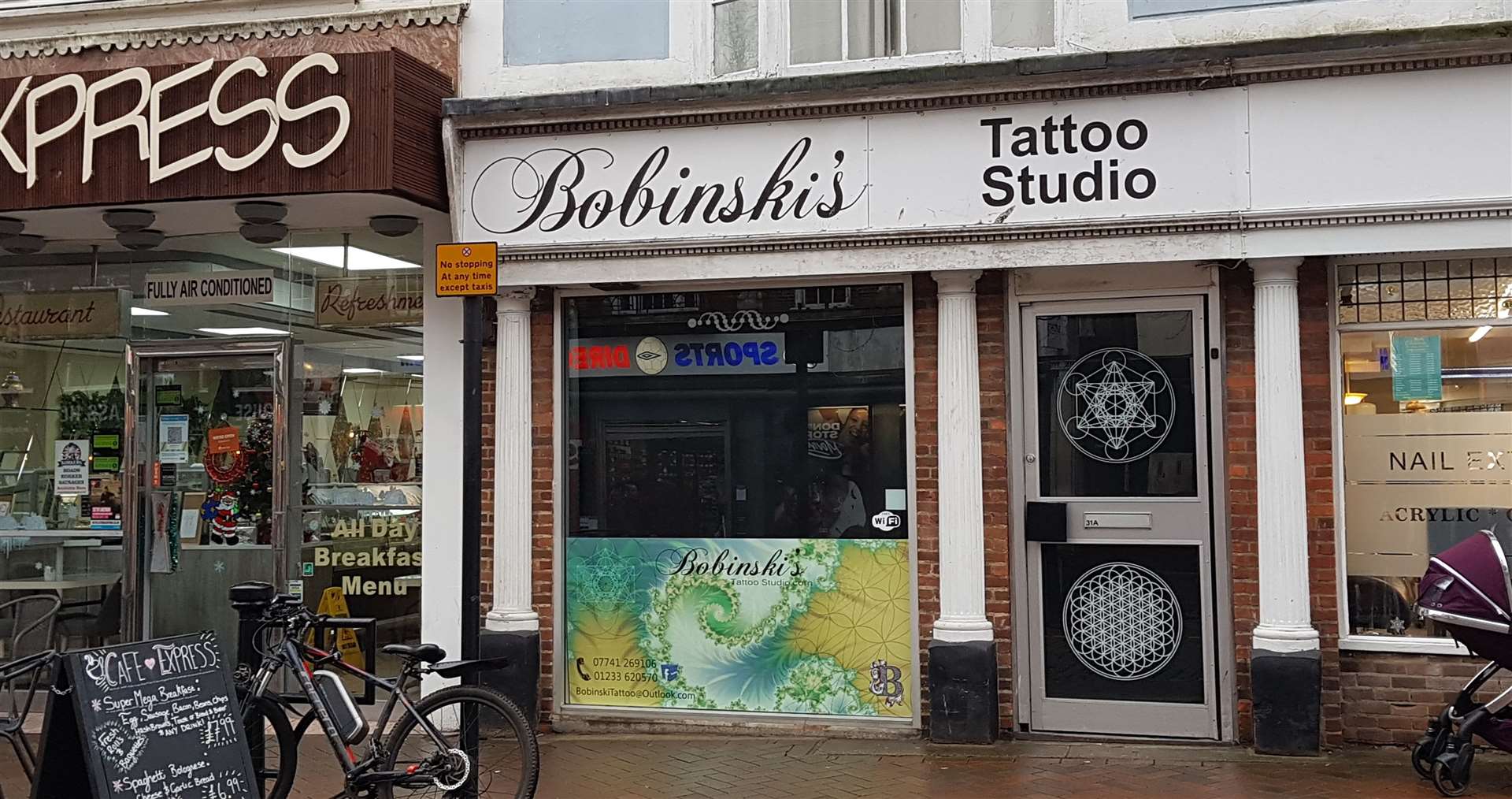 Bobinski's Tattoo Studio in Ashford High Street