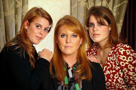 Princess Beatrice, Sarah Ferguson and Princess Eugenie