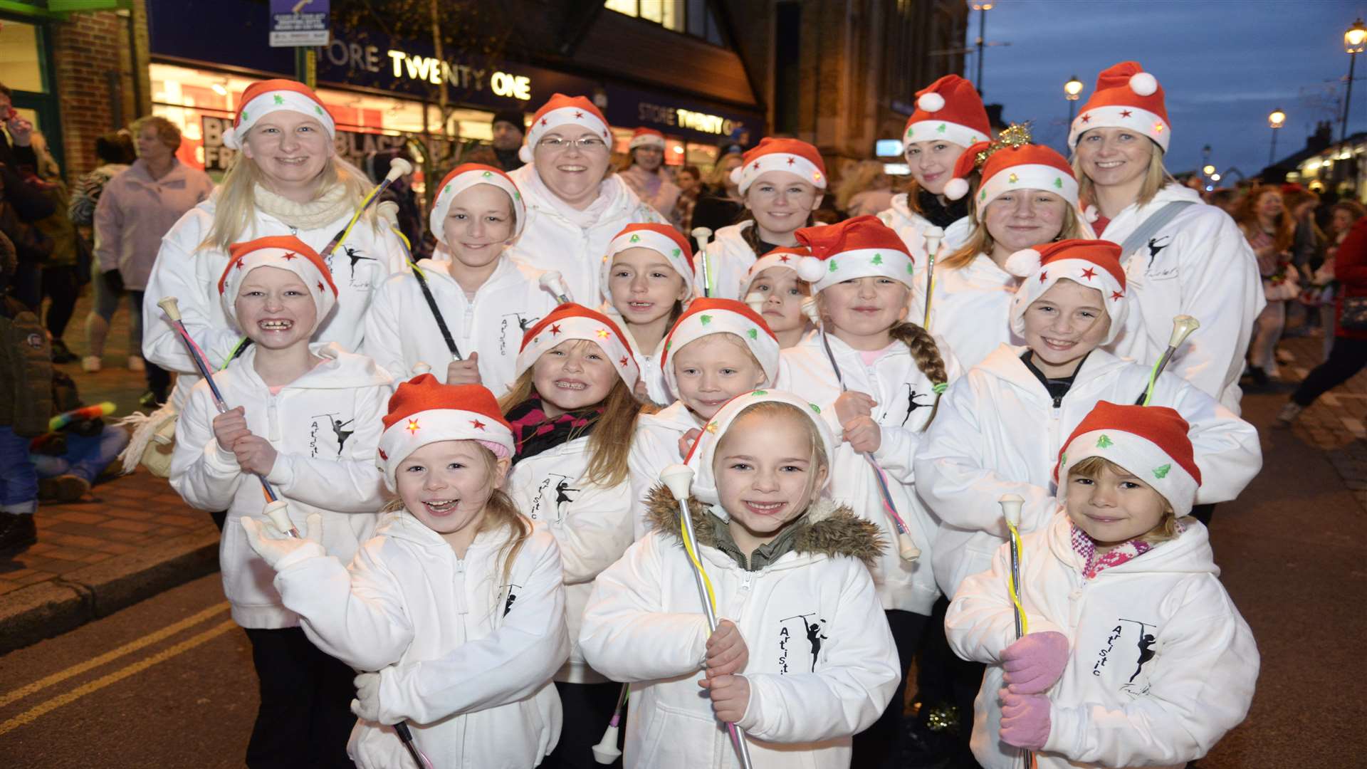 The Artistic Twirlers led the parade