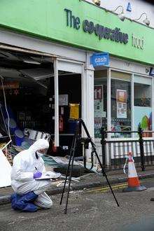 Ram raid co-op Newington High Street