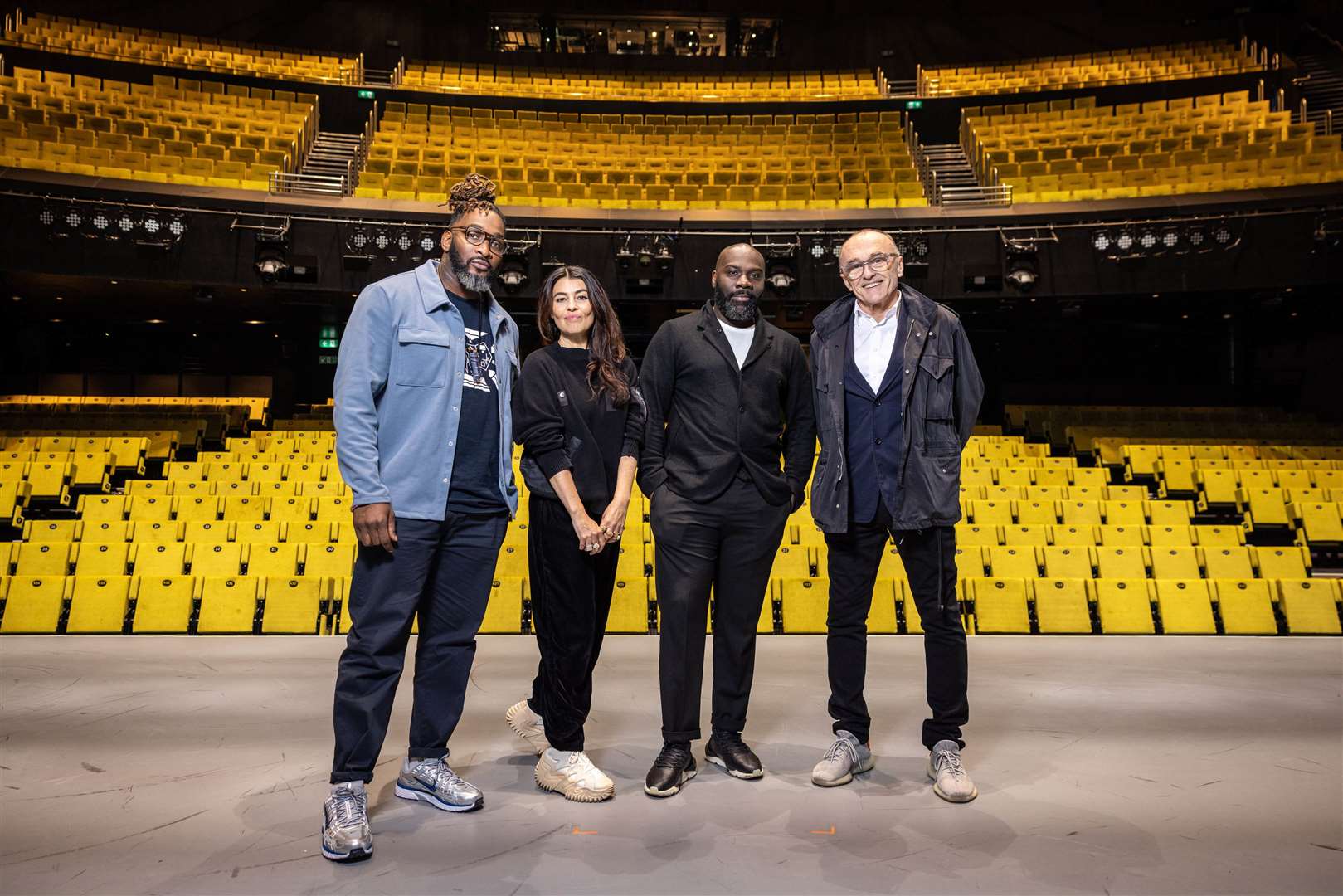 Free Your Mind creative team Kenrick ‘H2O’ Sandy, Es Devlin, Michael ‘Mikey J’ Asante and Danny Boyle (James Speakman/PA)