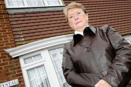 Warden Bay parish Cllr Pat Sandle's house was damaged by paint-throwing youths on Halloween.