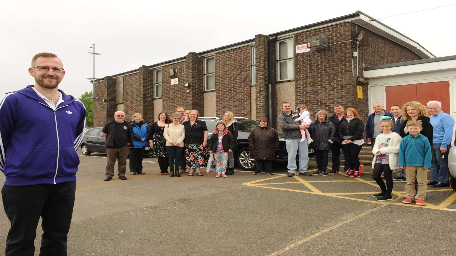 Lloyd Glover, left, with Twydall Community Centre users