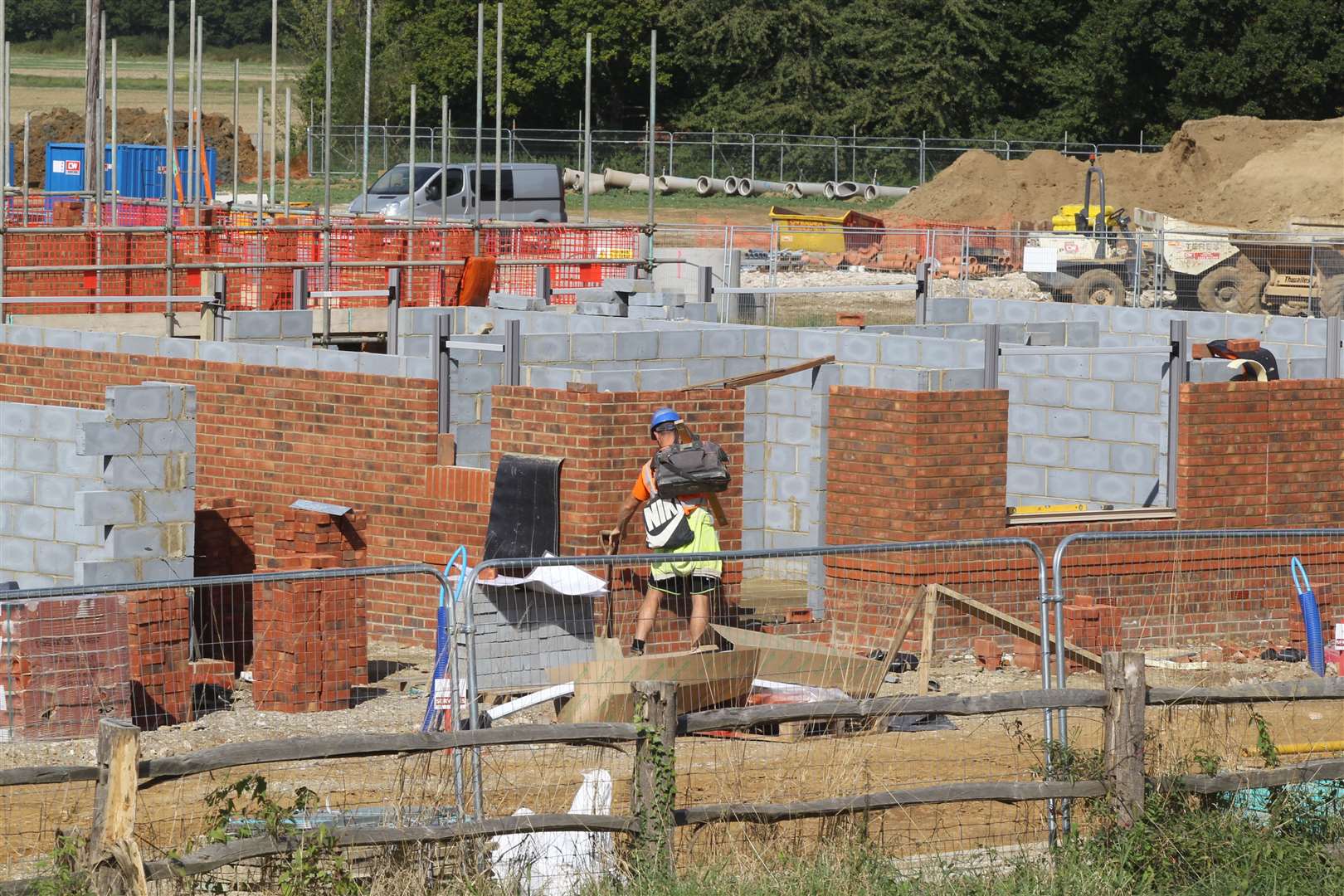 The gang raided a building site Stock picture: John Westhrop