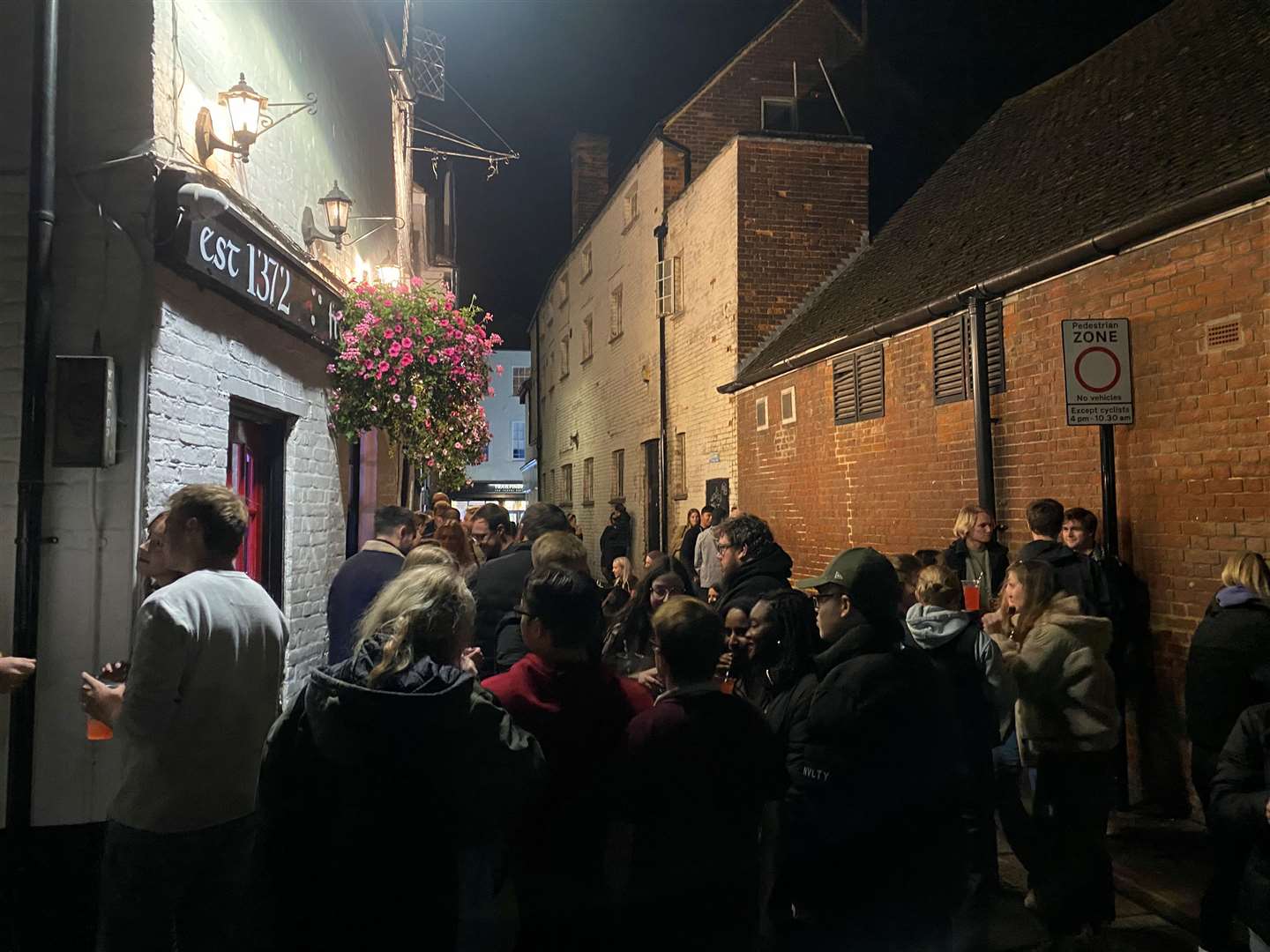 Canterbury hosts many busy pub smoking areas