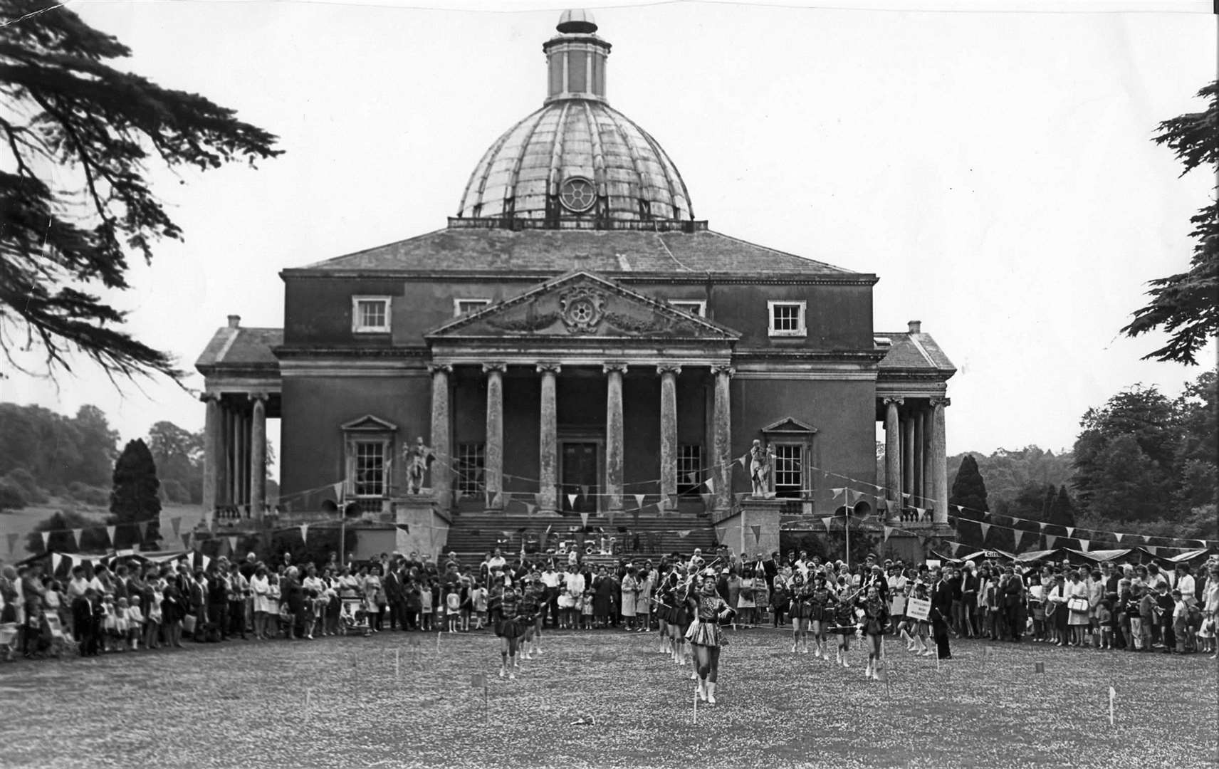 Majorettes at Mereworth Castle in 1968