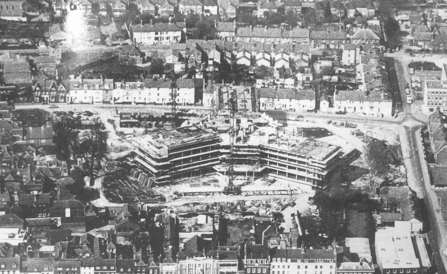 Charter House under construction in 1974